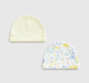 Mothercare Butterfly Baby Hats - 2 Pack