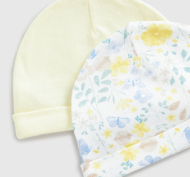 Mothercare Butterfly Baby Hats - 2 Pack