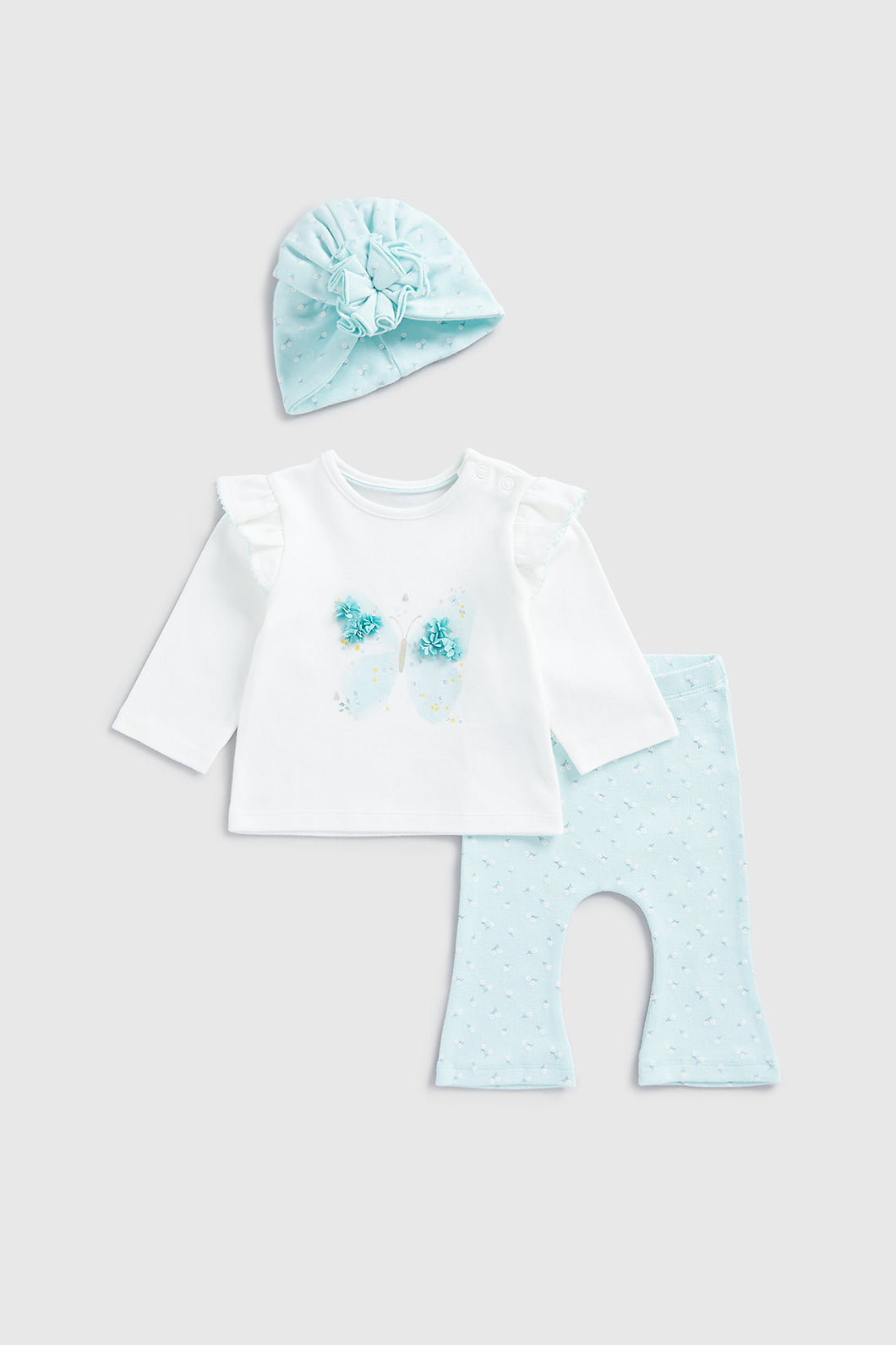 Mothercare Butterfly 3-Piece Baby Outfit Set