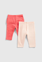 Load image into Gallery viewer, Mothercare Strawberry Frill Leggings - 2 Pack
