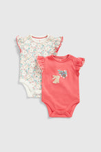 Load image into Gallery viewer, Mothercare Floral Bunny Bodysuits - 2 Pack
