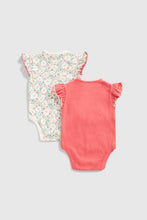 Load image into Gallery viewer, Mothercare Floral Bunny Bodysuits - 2 Pack

