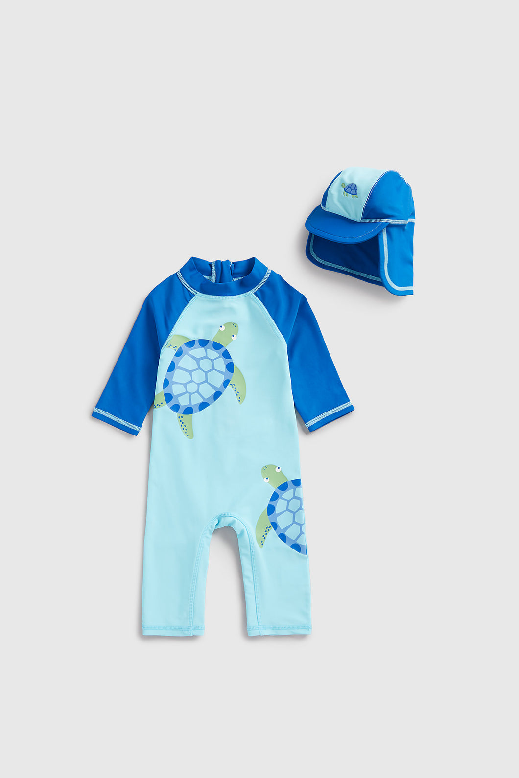 Mothercare Turtle Sunsafe Suit And Keppi Set Upf50+