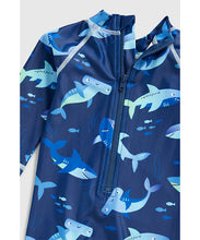 Load image into Gallery viewer, Mothercare Shark Sunsafe Suit Upf50+
