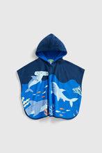 Load image into Gallery viewer, Mothercare Under The Sea Towelling Poncho
