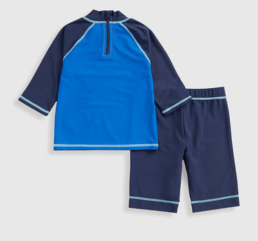 Mothercare Shark Sunsafe Rash Vest and Shorts Upf50+