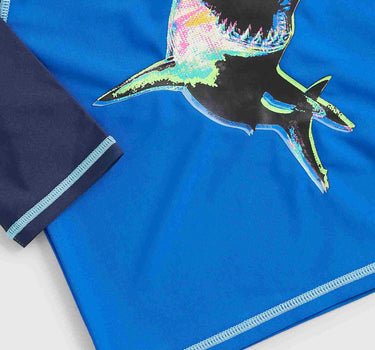 Mothercare Shark Sunsafe Rash Vest and Shorts Upf50+