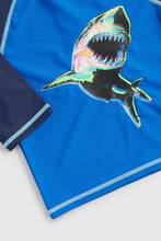 Load image into Gallery viewer, Mothercare Shark Sunsafe Rash Vest And Shorts Upf50+
