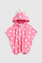 Load image into Gallery viewer, Mothercare Unicorn Hooded Towelling Poncho
