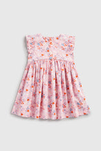 Load image into Gallery viewer, Mothercare Pink Floral Cotton Dress
