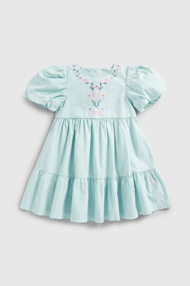 Mothercare Green Embroidered Dress