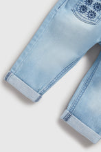 Load image into Gallery viewer, Mothercare Broderie Pocket Denim Jeans
