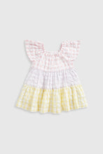 Load image into Gallery viewer, Mothercare Gingham Tiered Dress
