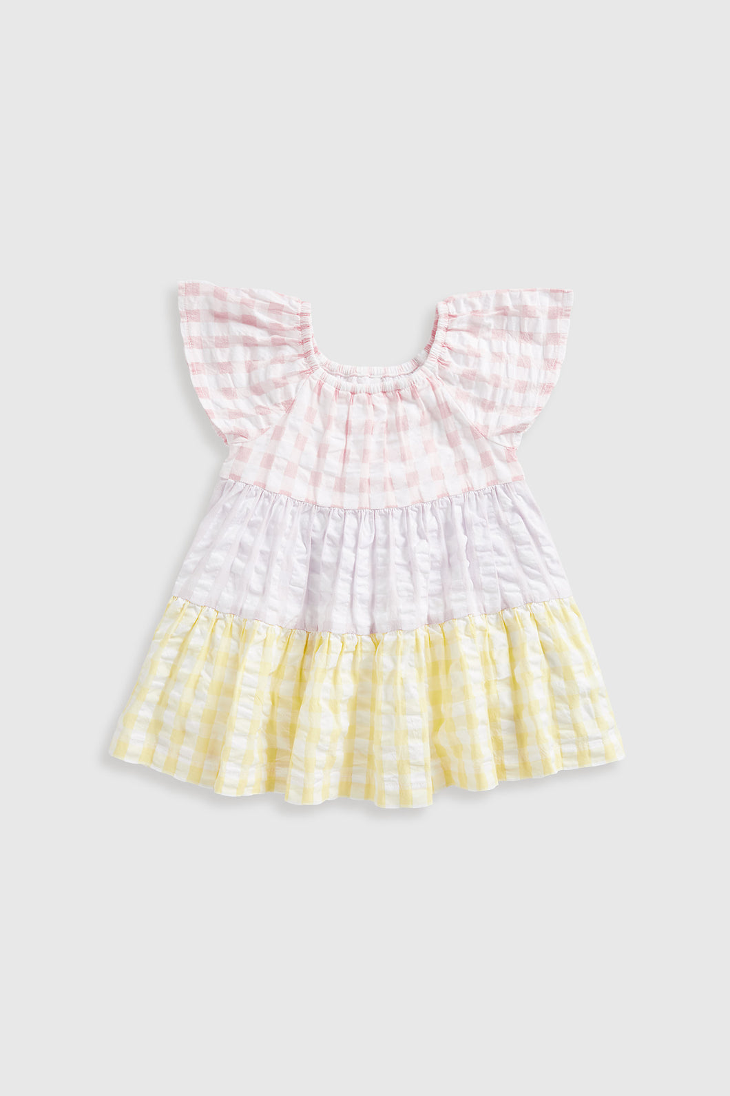 Mothercare Gingham Tiered Dress