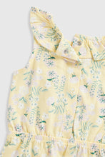 Load image into Gallery viewer, Mothercare Yellow Floral Jersey Playsuit
