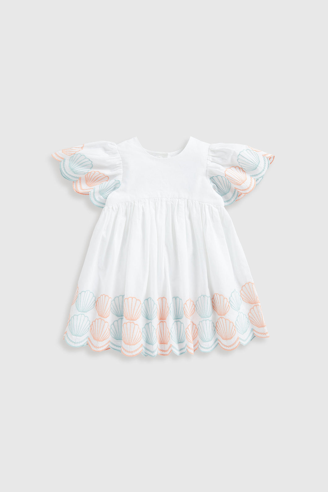 Mothercare Shell Embroidered Dress