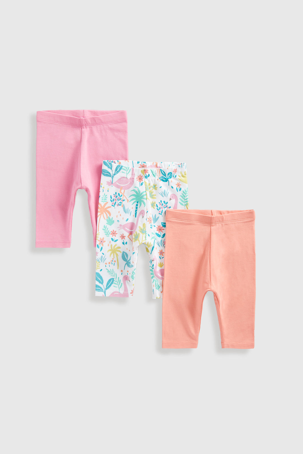 Mothercare Tropical Cropped Leggings - 3 Pack