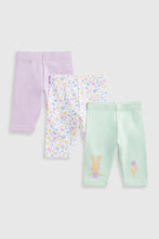Load image into Gallery viewer, Mothercare Bunny Cropped Leggings - 3 Pack
