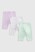 Load image into Gallery viewer, Mothercare Bunny Cropped Leggings - 3 Pack
