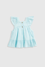 Load image into Gallery viewer, Mothercare Green Gauze Dress
