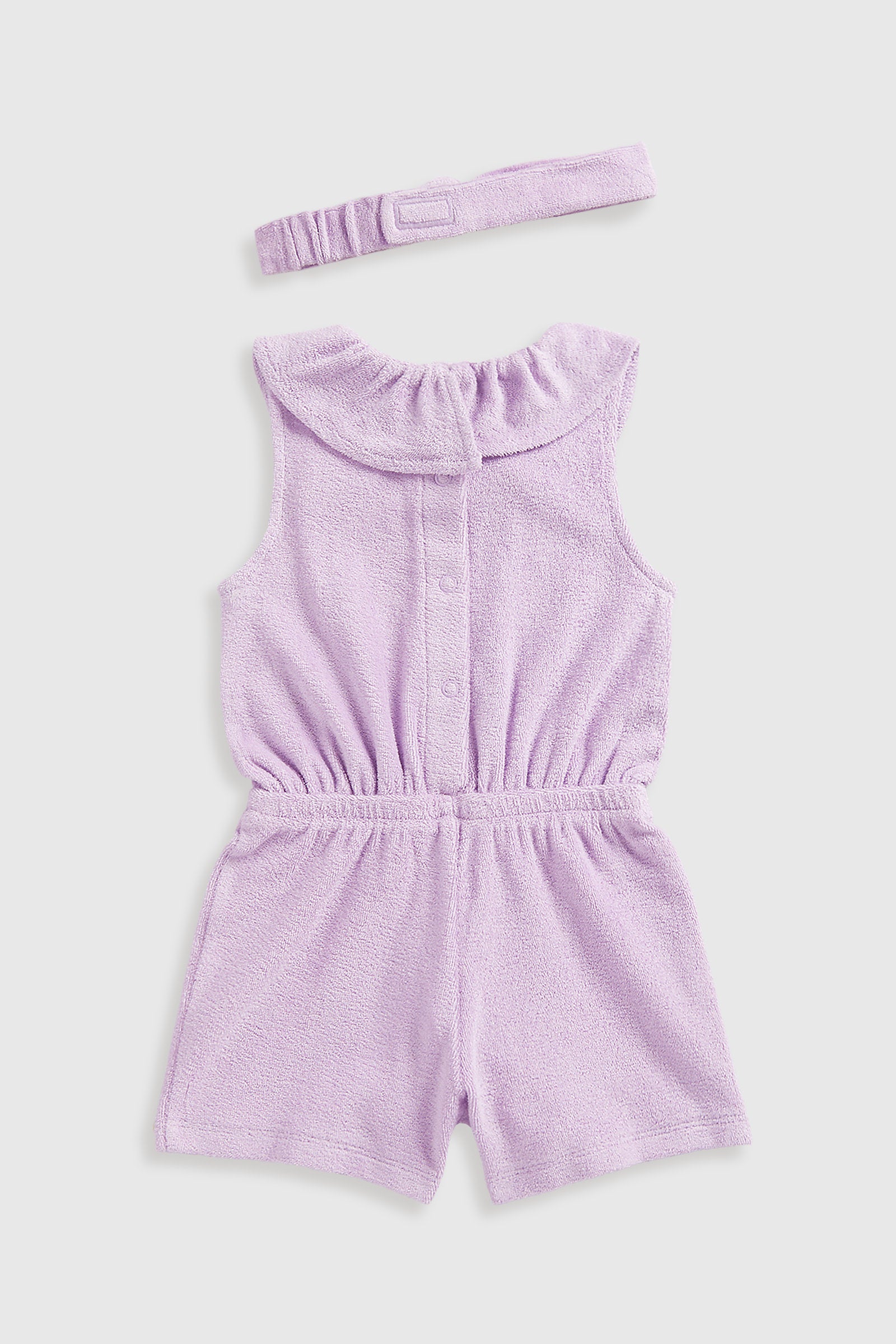 Mothercare Towelling Playsuit and Headband Set