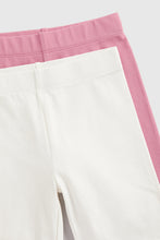 Load image into Gallery viewer, Mothercare Cream and Pink Cycle Shorts - 2 Pack
