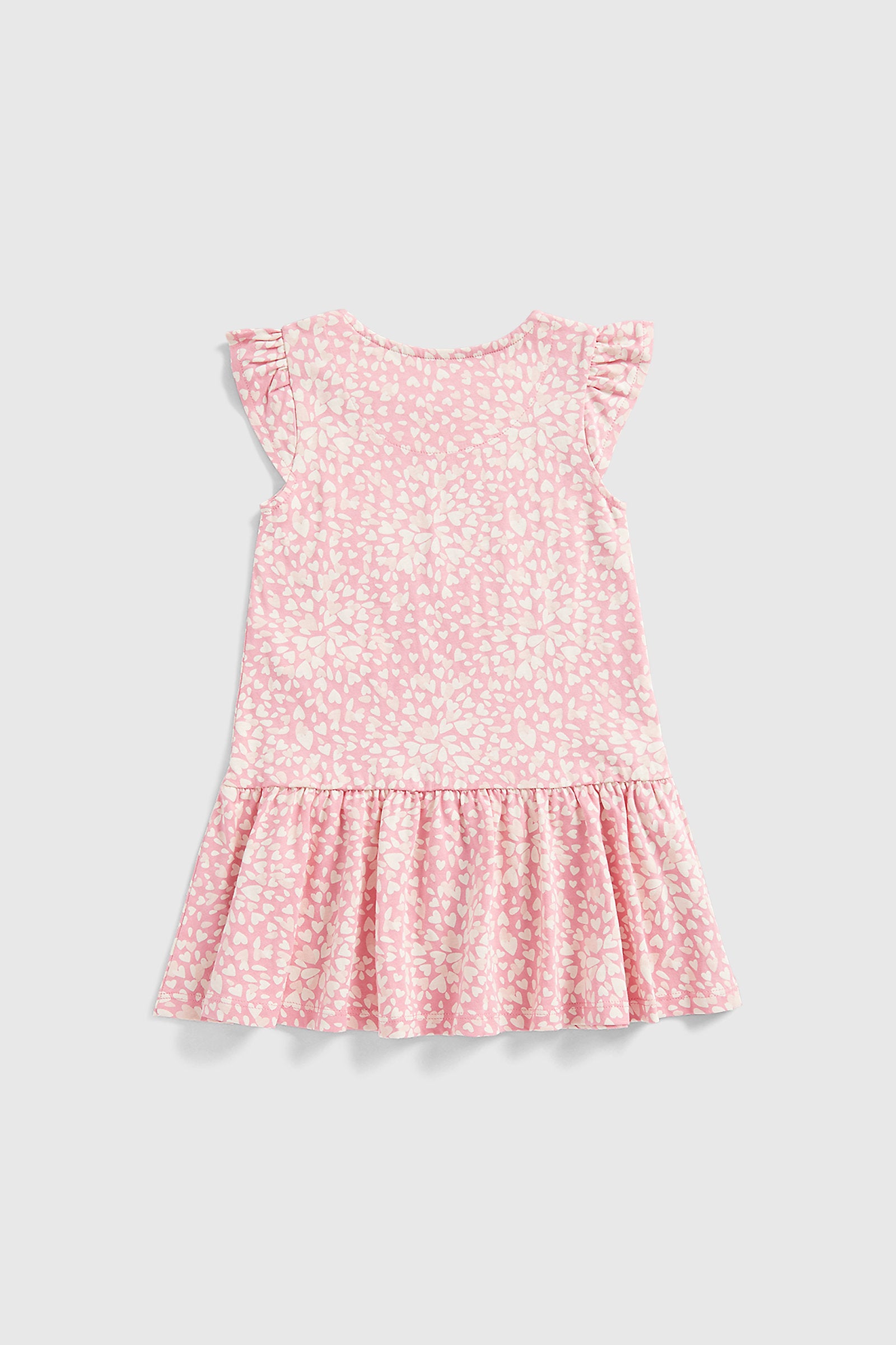 Mothercare Pink Heart Jersey Dress