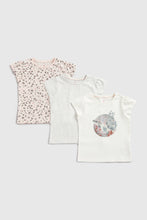 Load image into Gallery viewer, Mothercare Floral Beat T-Shirts - 3 Pack
