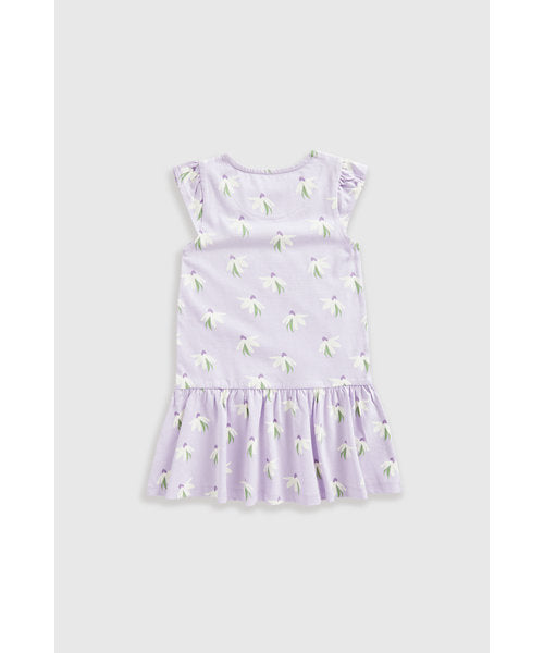 Mothercare Lilac Floral Jersey Dress