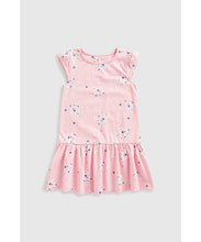 Load image into Gallery viewer, Mothercare Pink Star Jersey Dress
