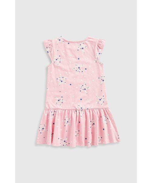 Mothercare Pink Star Jersey Dress