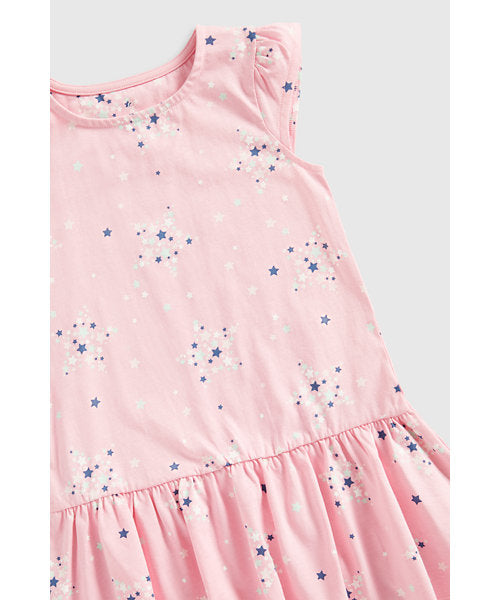 Mothercare Pink Star Jersey Dress