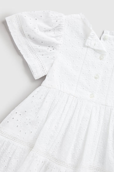 Mothercare White Broderie Dress