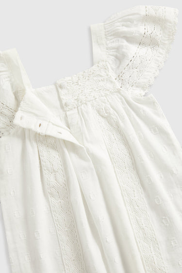 Mothercare White Lace Dress