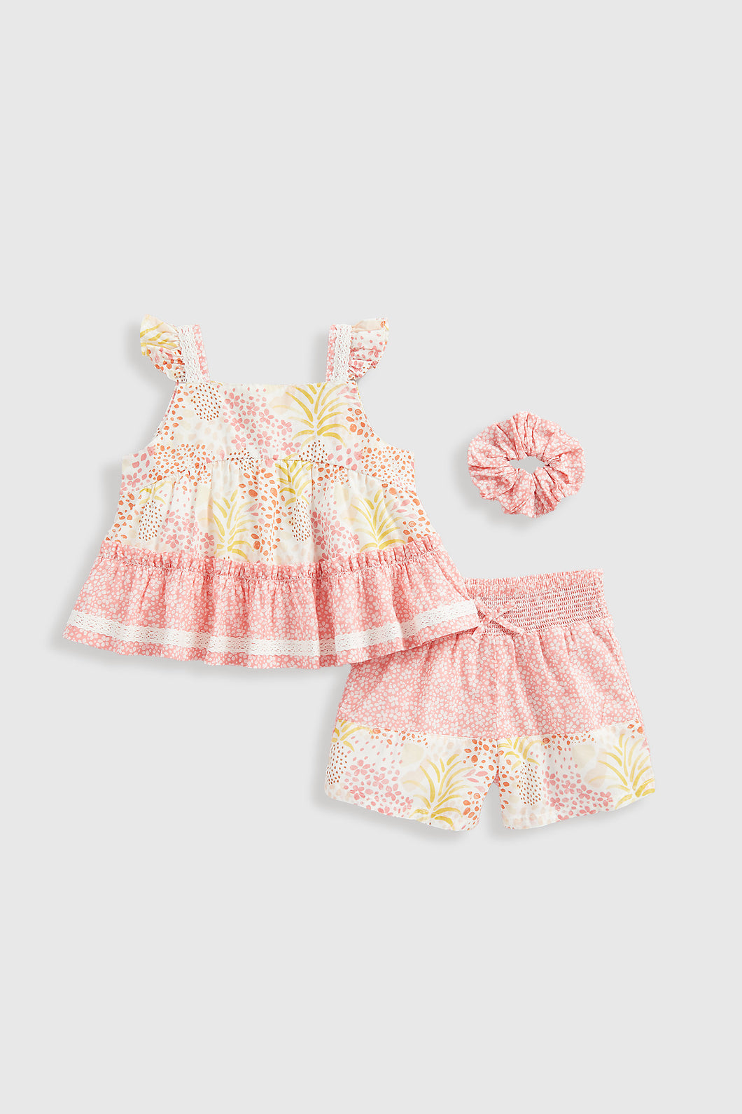 Mothercare Blouse Shorts and Hair Tie Set