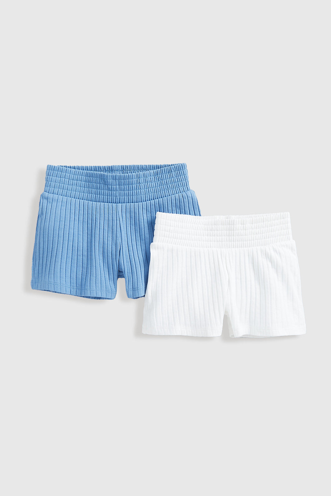 Mothercare Jersey Ribbed Shorts - 2 Pack