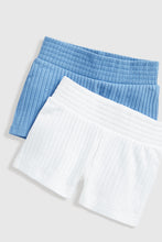 Load image into Gallery viewer, Mothercare Jersey Ribbed Shorts - 2 Pack
