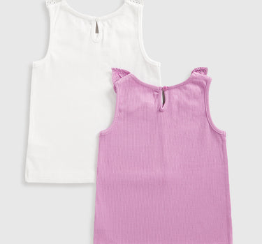 Mothercare Sleeveless Vest T-Shirts - 2 Pack