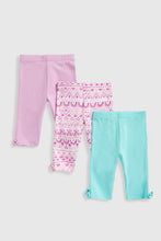 Load image into Gallery viewer, Mothercare Festival Cropped Leggings - 3 Pack
