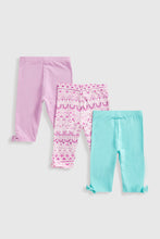 Load image into Gallery viewer, Mothercare Festival Cropped Leggings - 3 Pack
