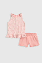 Load image into Gallery viewer, Mothercare Floral Vest T-Shirt and Shorts Set
