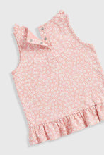 Load image into Gallery viewer, Mothercare Floral Vest T-Shirt and Shorts Set
