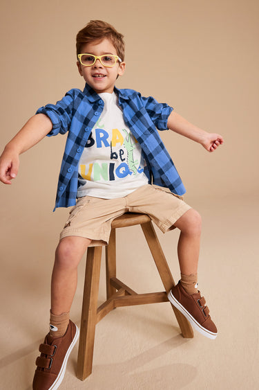 Mothercare Checked Shirt and T-Shirt Set