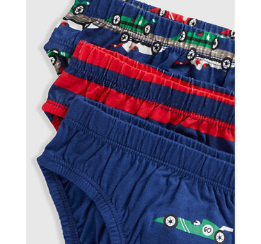 Mothercare Racing Car Briefs - 5 Pack