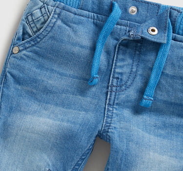 Mothercare Light-Wash Denim Jogger Jeans