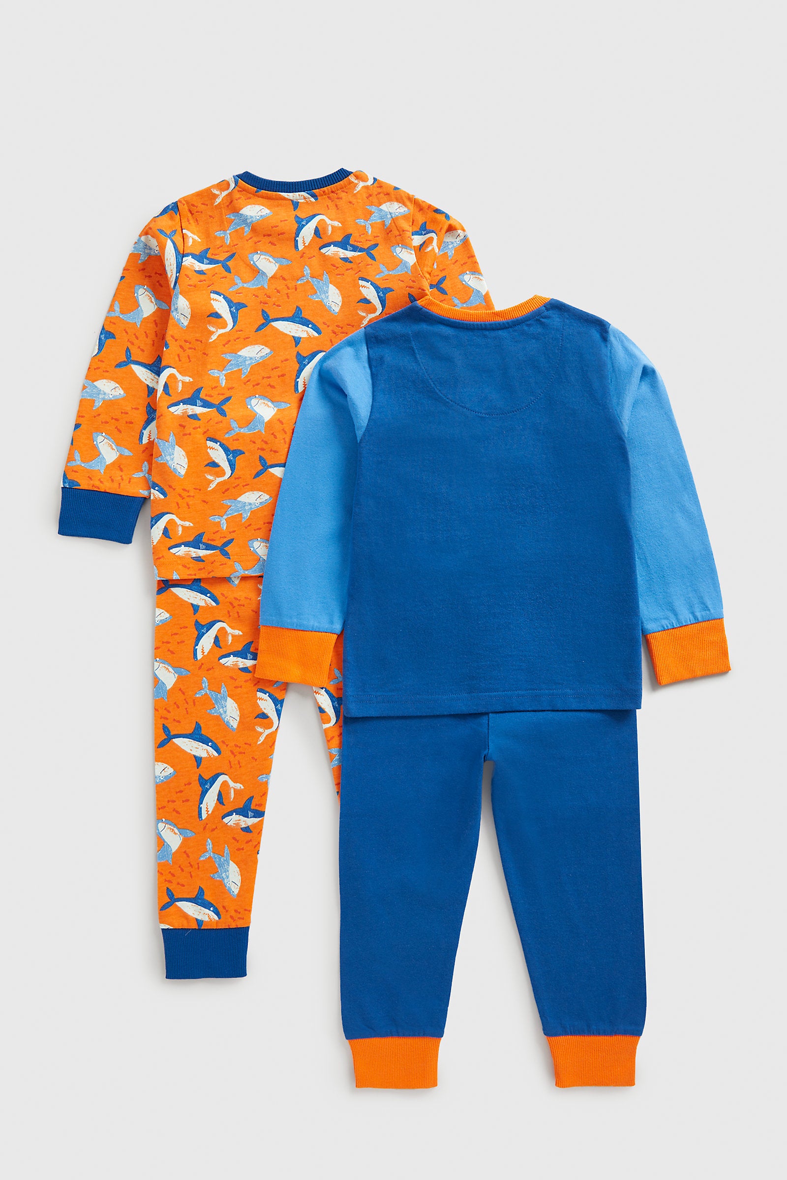 Mothercare Shark Lift-the-Flap Pyjamas - 2 Pack