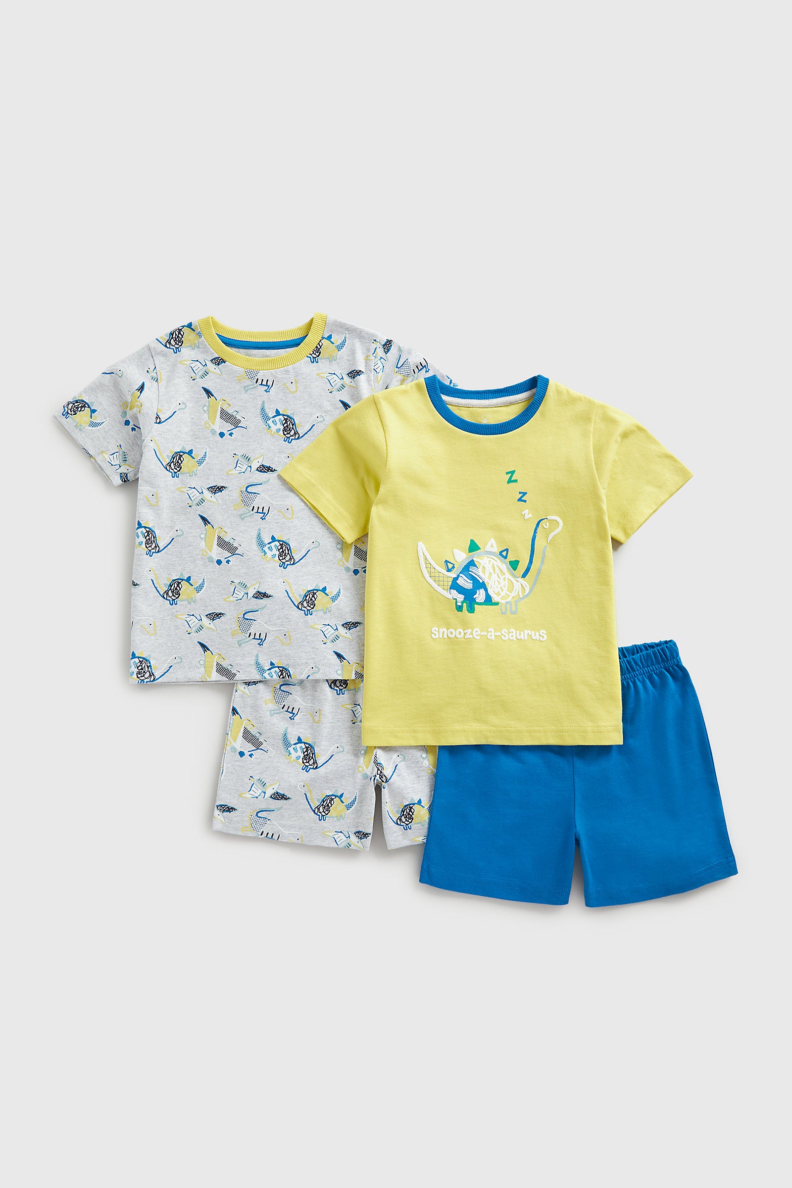 Mothercare Dinosaur Shortie Pyjamas - 2 Pack