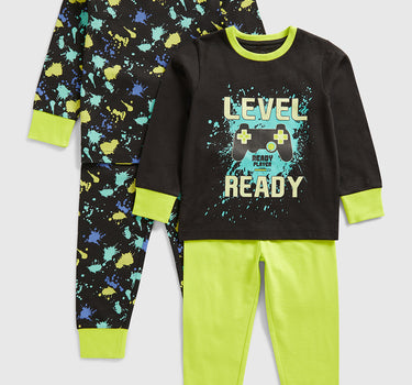 Mothercare Gamer Glow-in-the-Dark Pyjamas - 2 Pack
