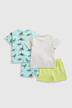 Load image into Gallery viewer, Mothercare Dino Skate Shortie Pyjamas - 2 Pack
