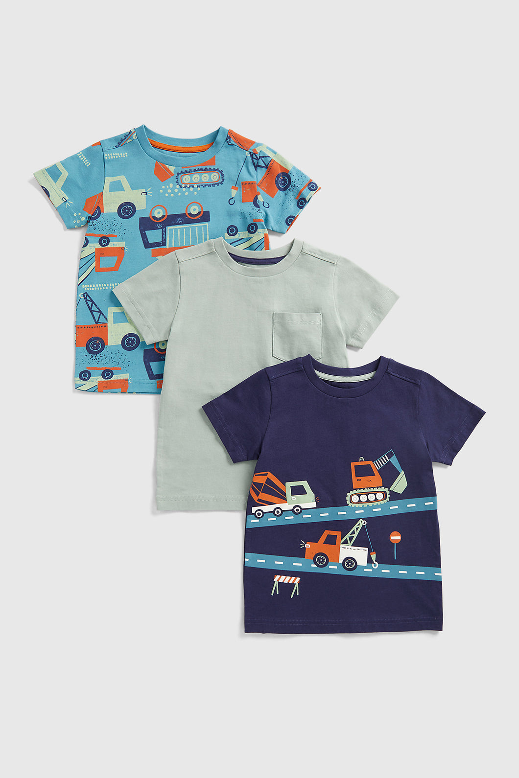 Mothercare Diggers T-Shirts - 3 Pack